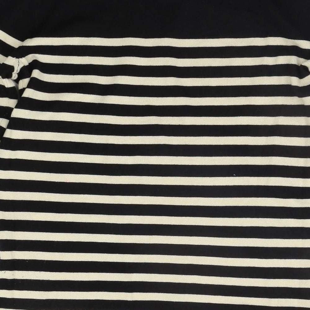 H&M Womens Beige Striped  Pullover Jumper Size XS
