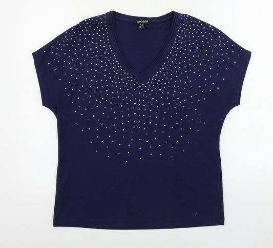 Marble   Womens Blue   Basic Polo Size L