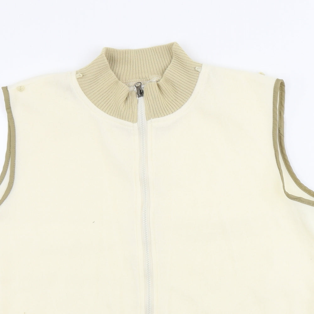 anne de lancay  Womens Ivory   Gilet Coat Size M