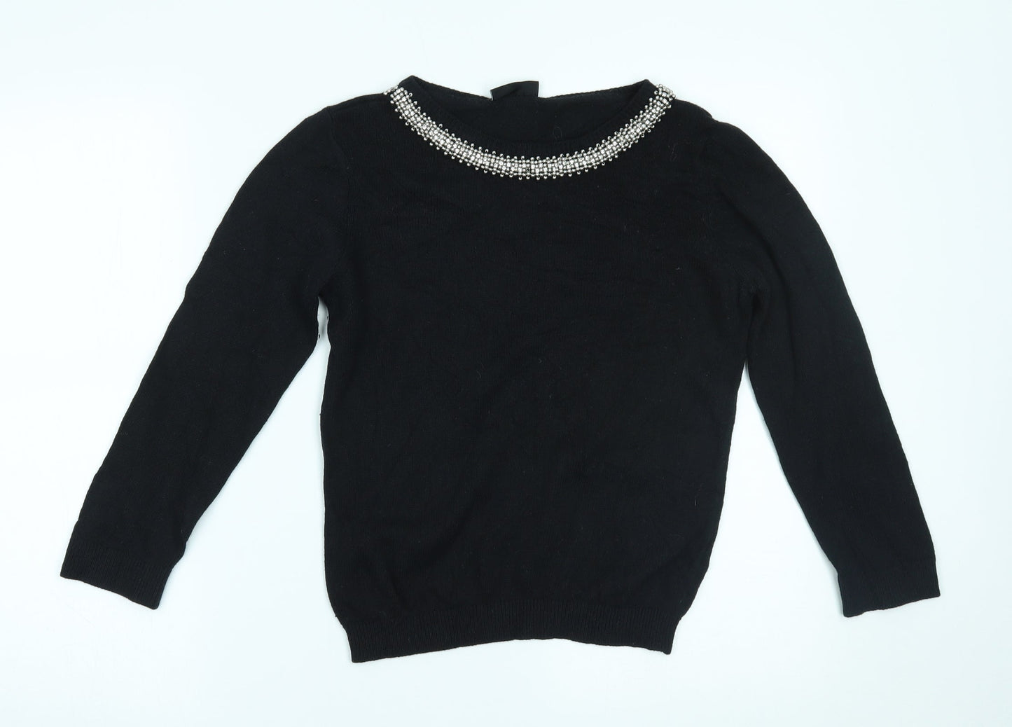 Wallis Womens Black   Pullover Jumper Size S