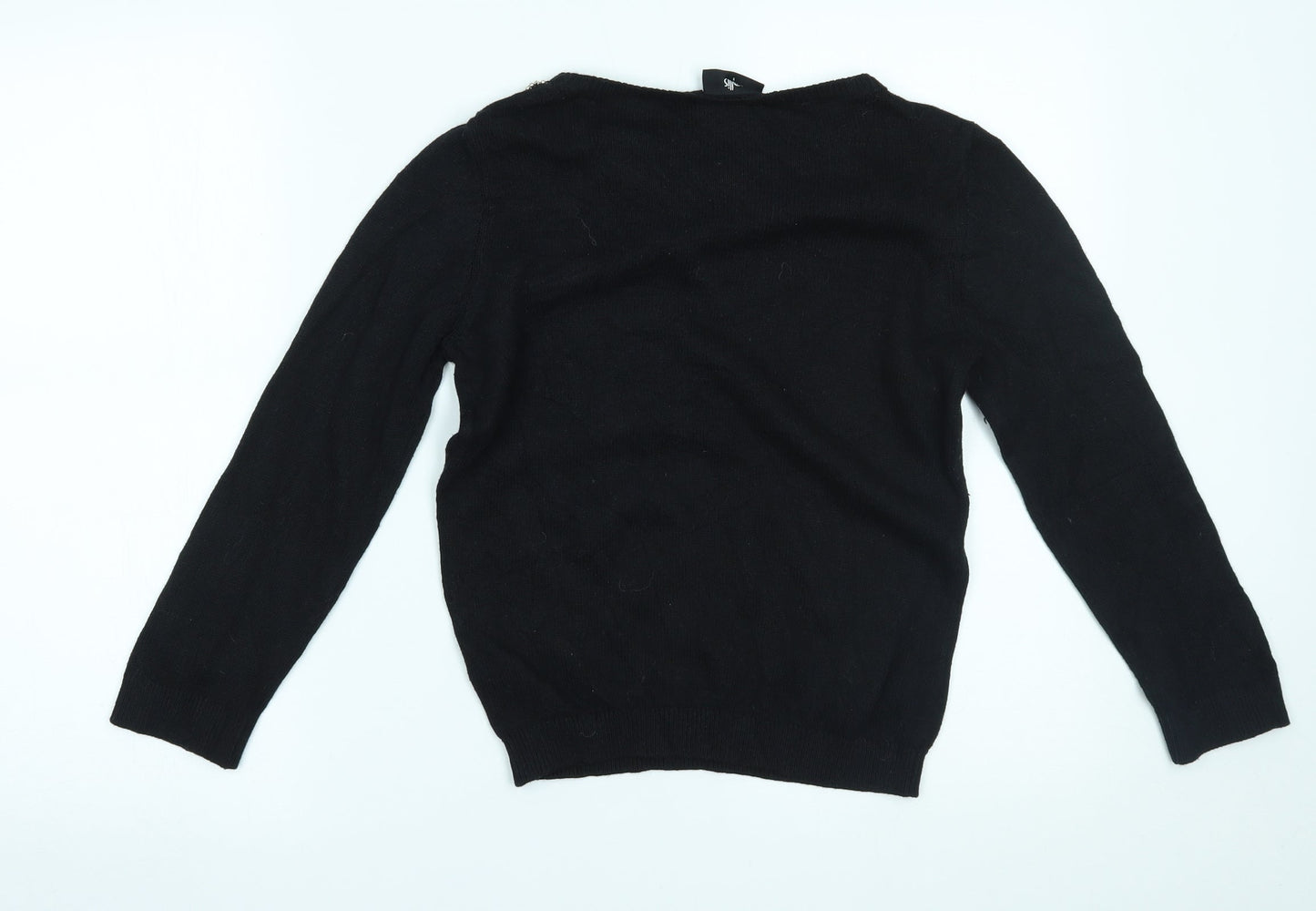 Wallis Womens Black   Pullover Jumper Size S