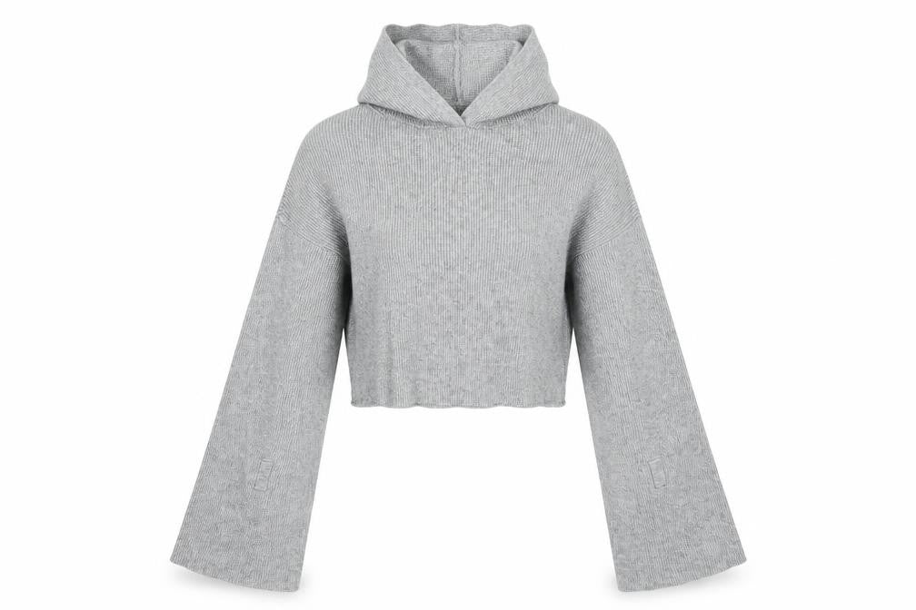 H&M Womens Grey   Pullover Hoodie Size XS