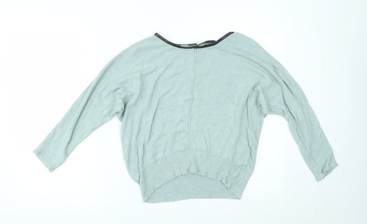 LEBEK Womens Green   Basic Blouse Size 12