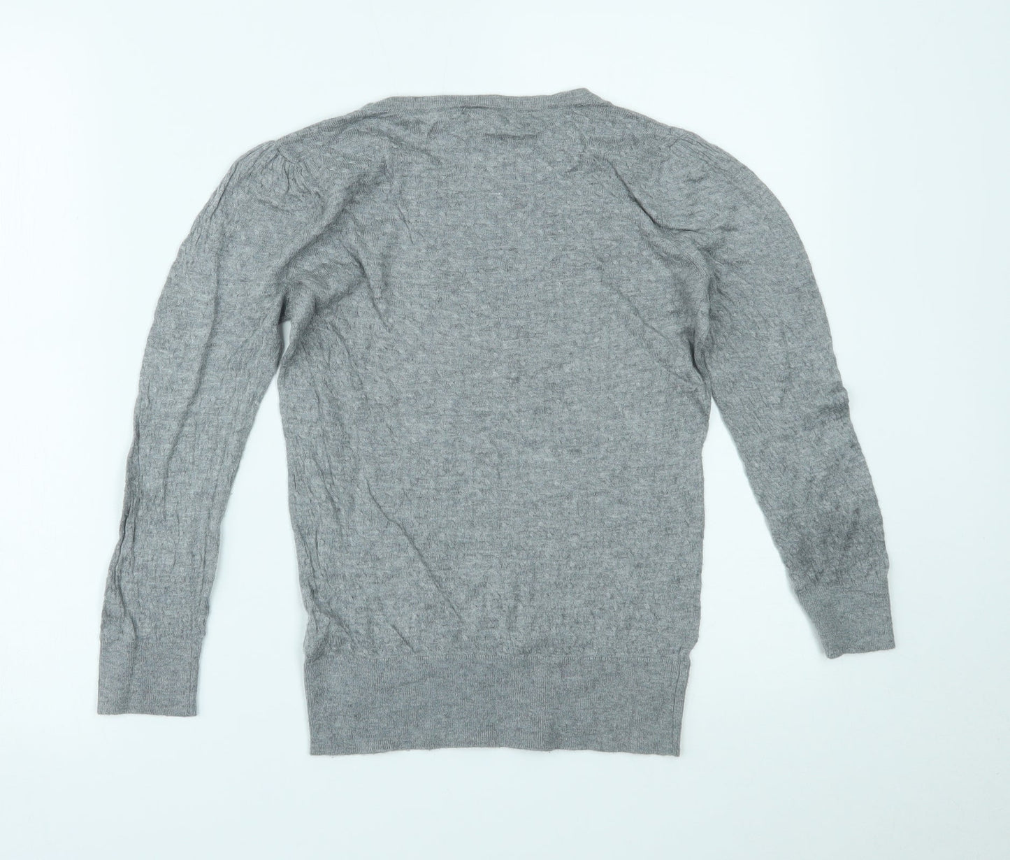 H&M Womens Grey   Basic Blouse Size S