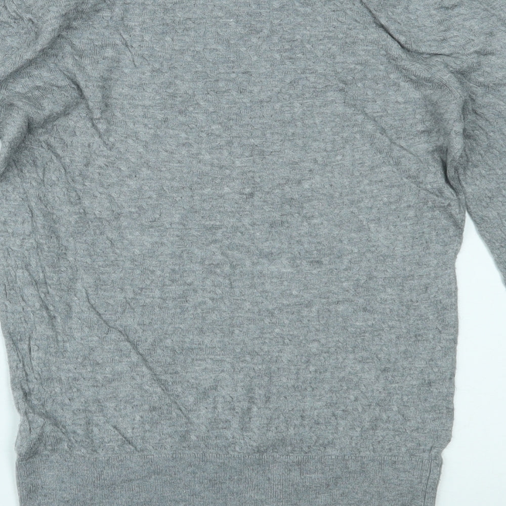 H&M Womens Grey   Basic Blouse Size S