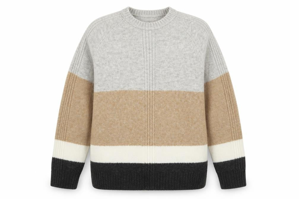Marks and Spencer Womens Multicoloured Striped  Pullover Jumper Size M