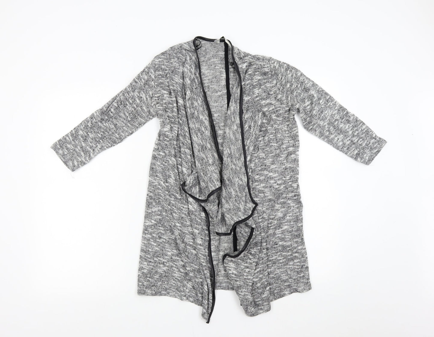 Miss Selfridge Womens Grey  Knit Cardigan Jumper Size S