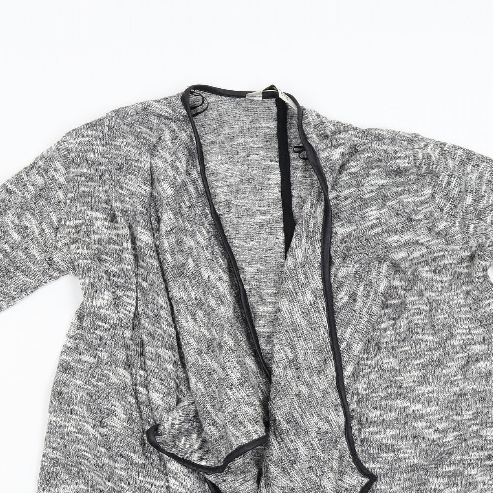 Miss Selfridge Womens Grey  Knit Cardigan Jumper Size S
