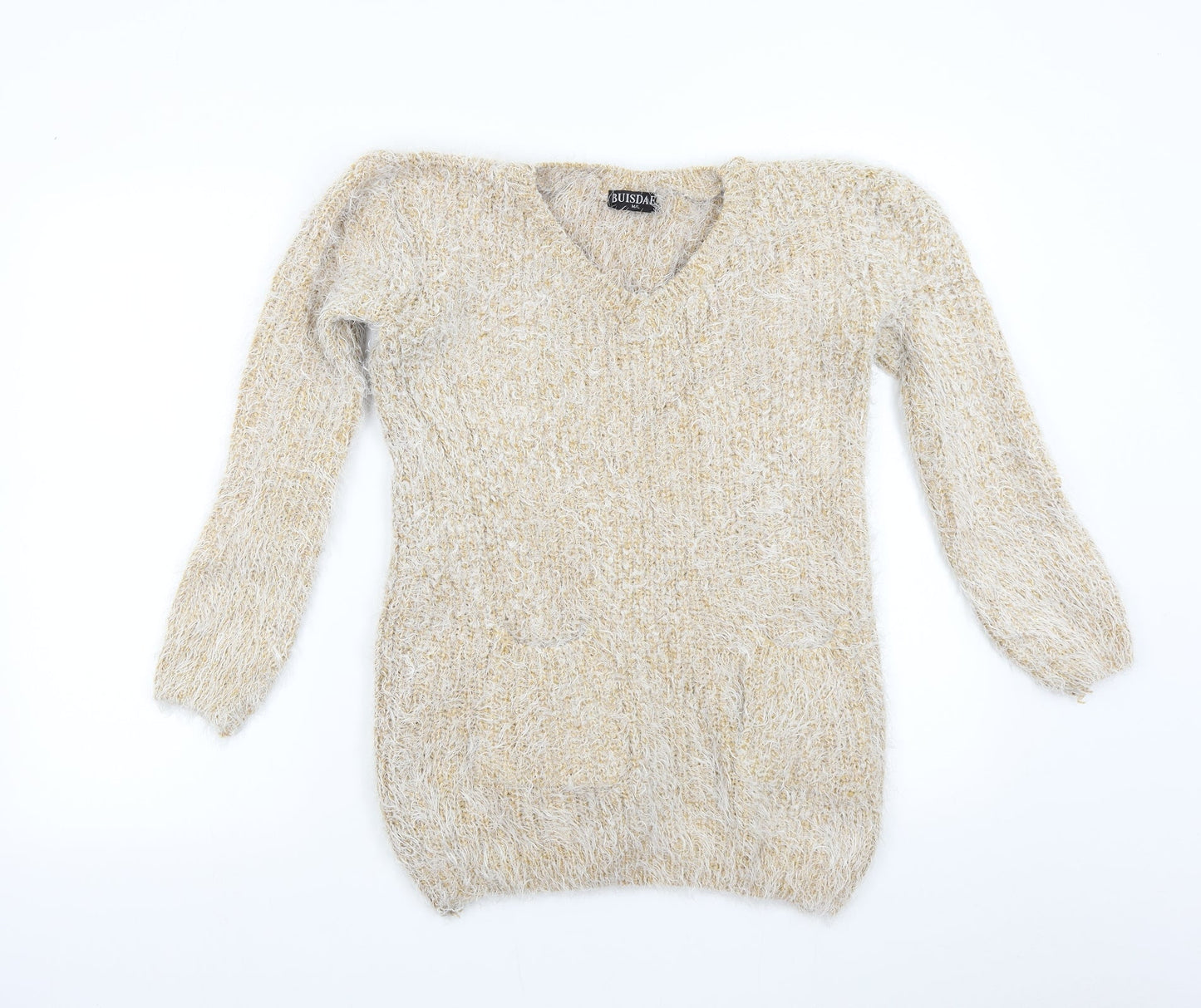 Buisdaei Womens Brown   Pullover Jumper Size M