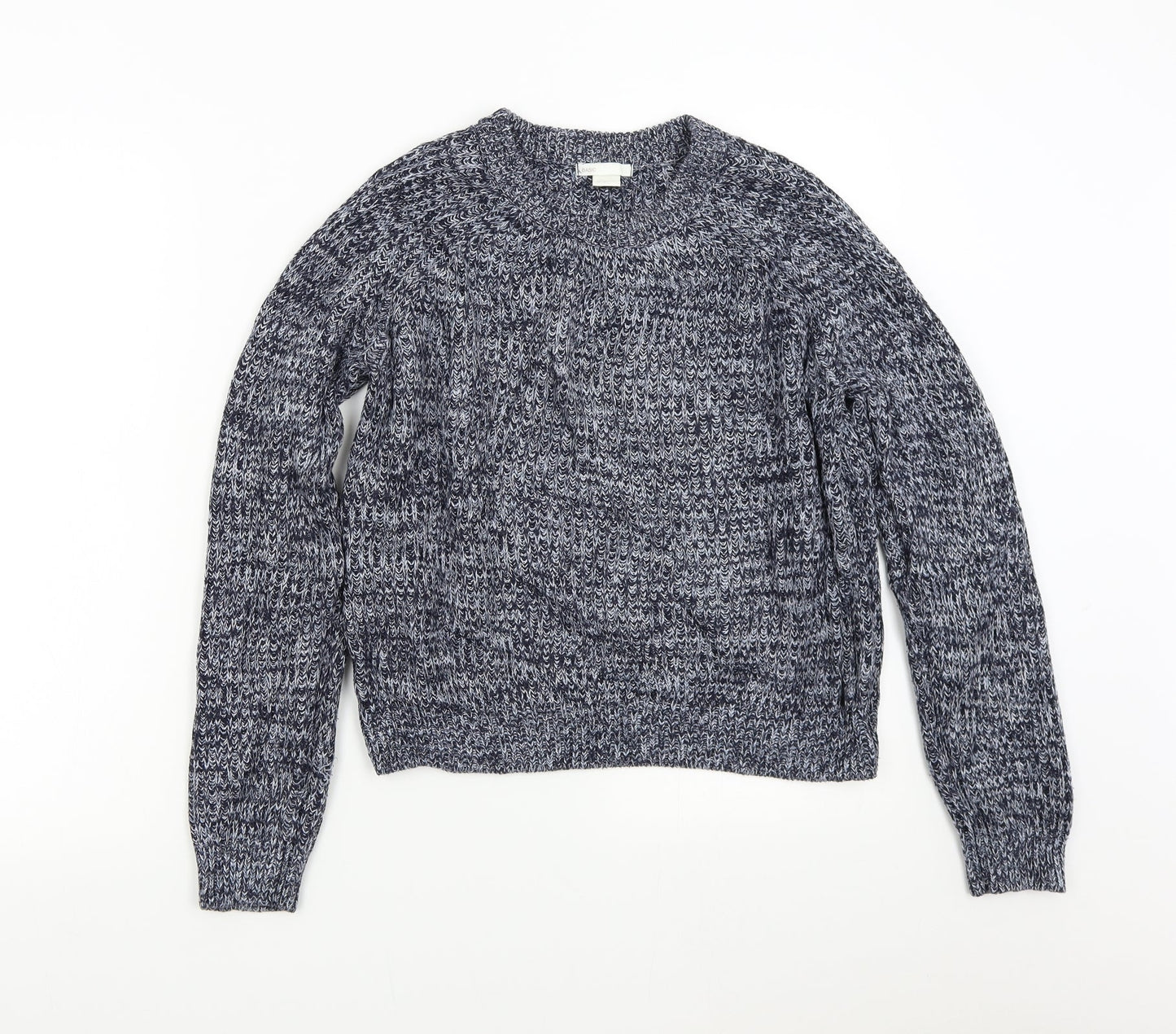 H&M Womens Blue  Knit Pullover Jumper Size M