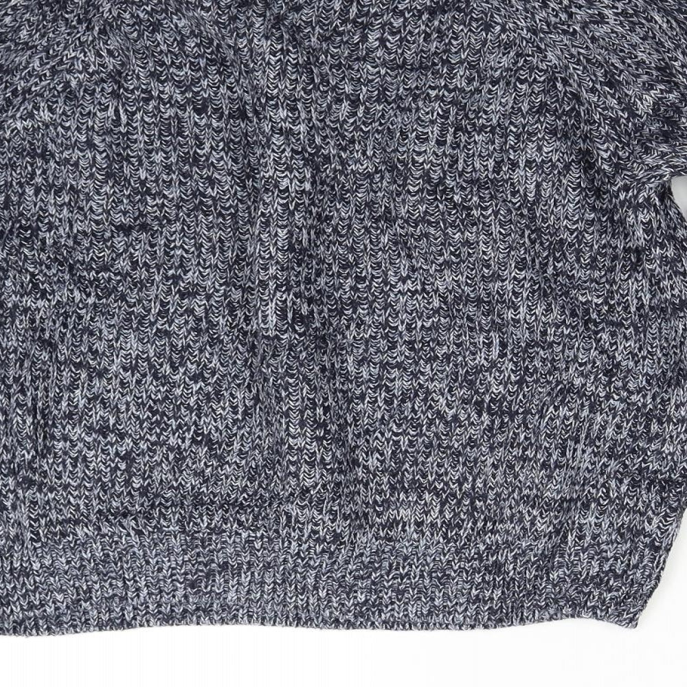 H&M Womens Blue  Knit Pullover Jumper Size M