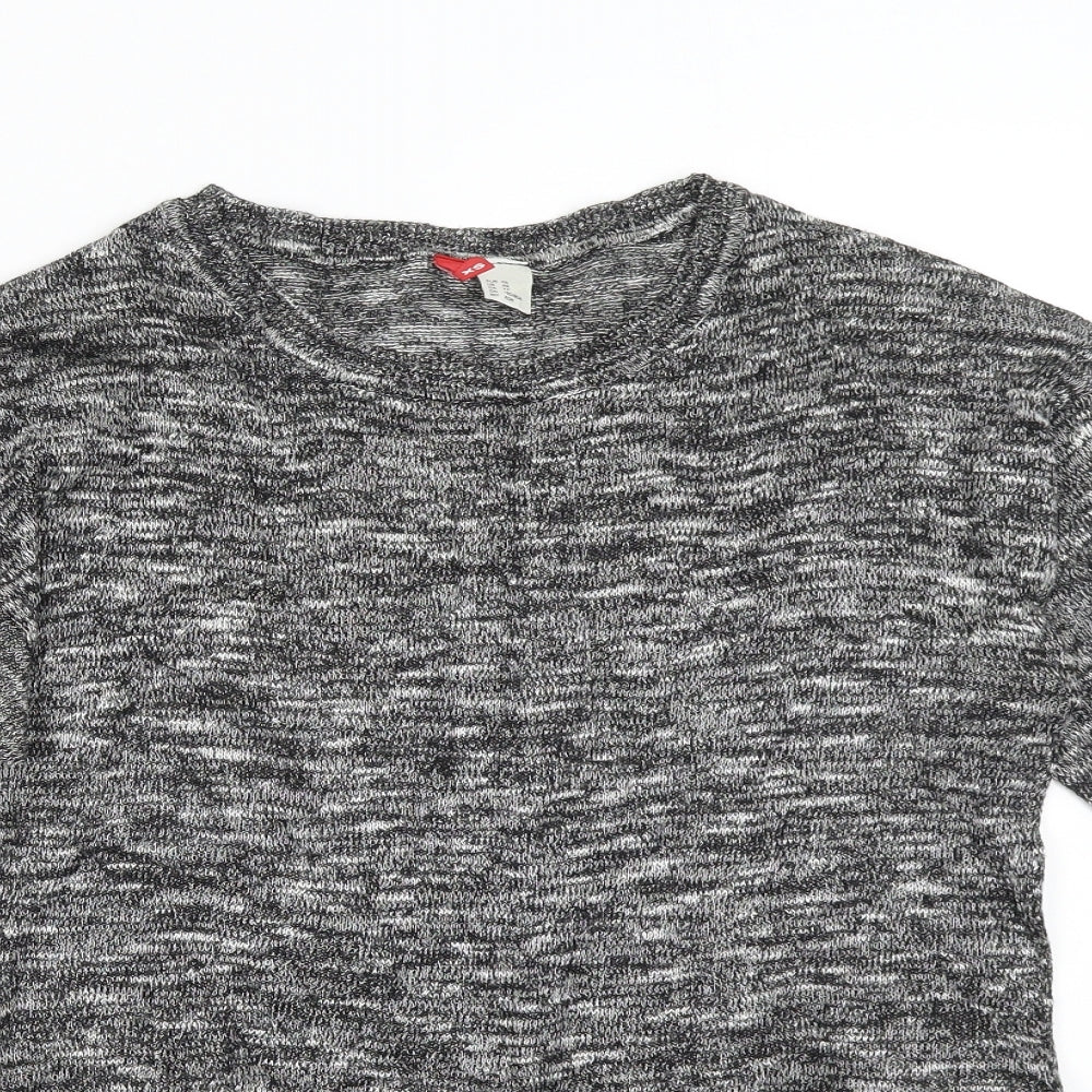 H&M Womens Grey  Knit Pullover Jumper Size XS
