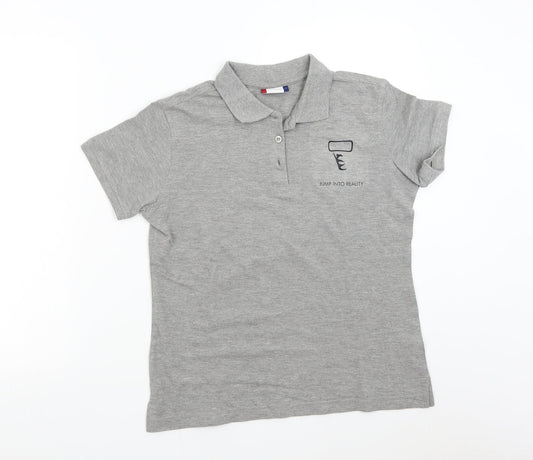 Clique Womens Grey   Basic Polo Size M  - Jump into Reality