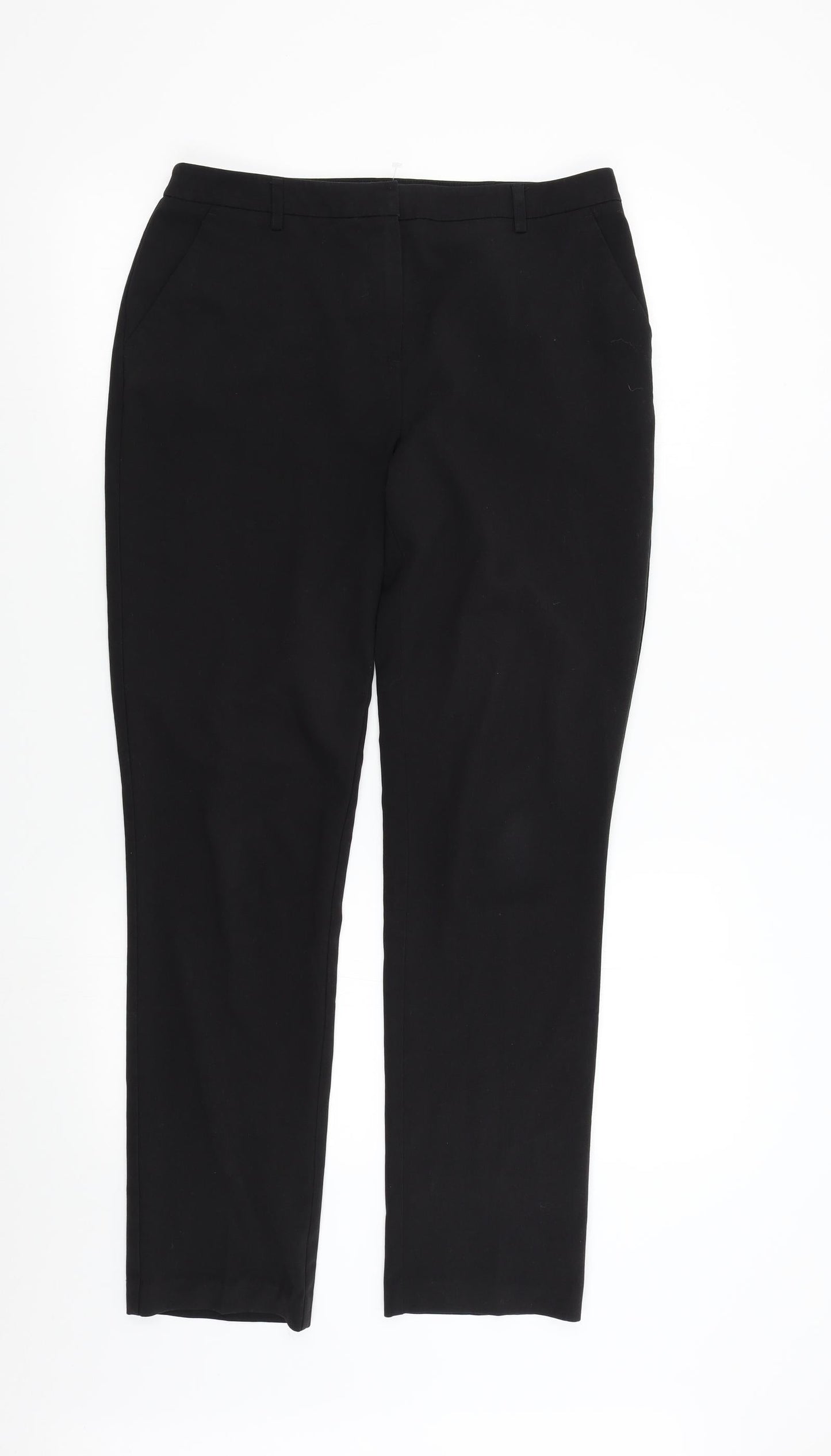 Papaya Womens Black   Trousers  Size 10 L30 in