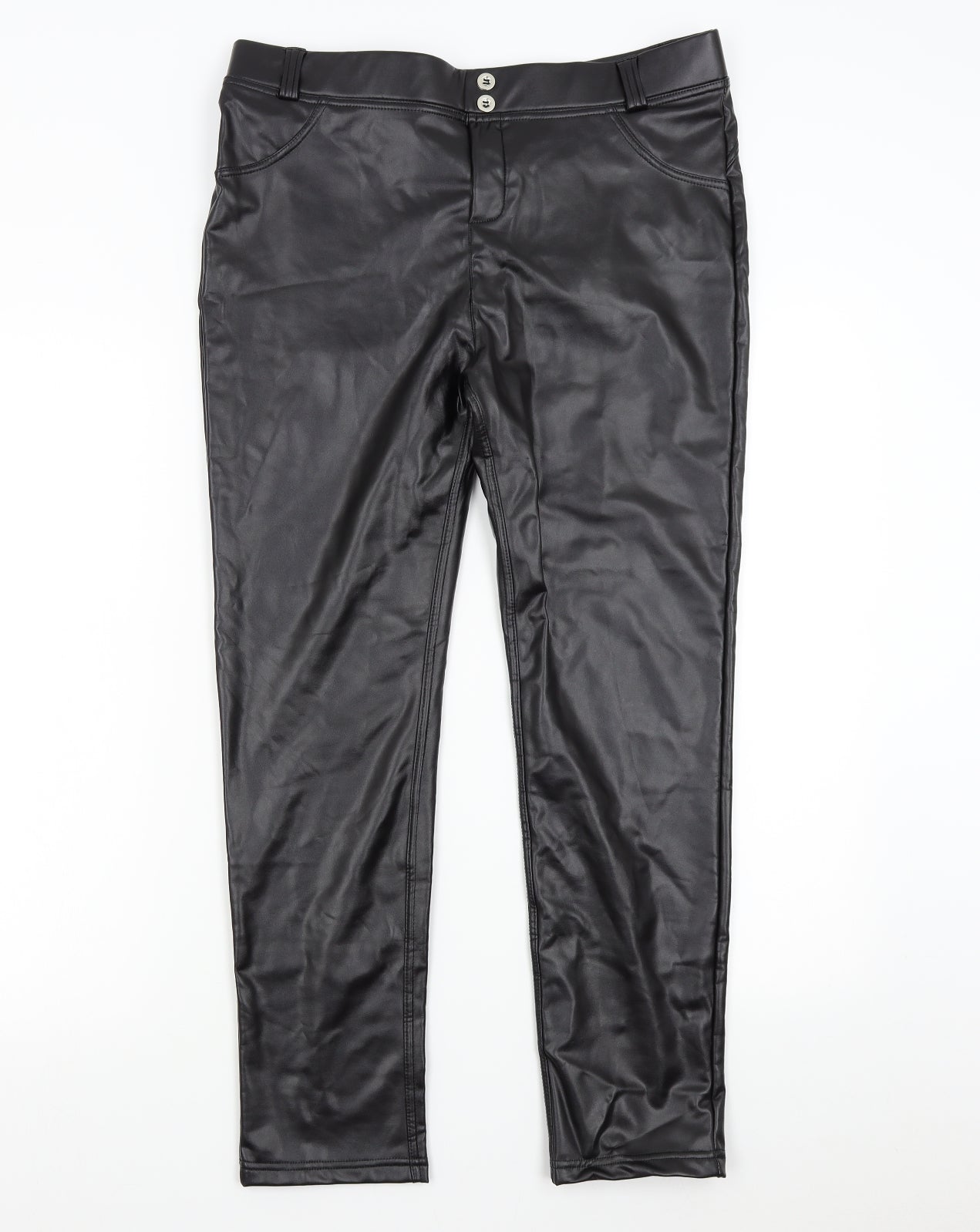 Preworn Womens Black   Trousers  Size 10 L27 in