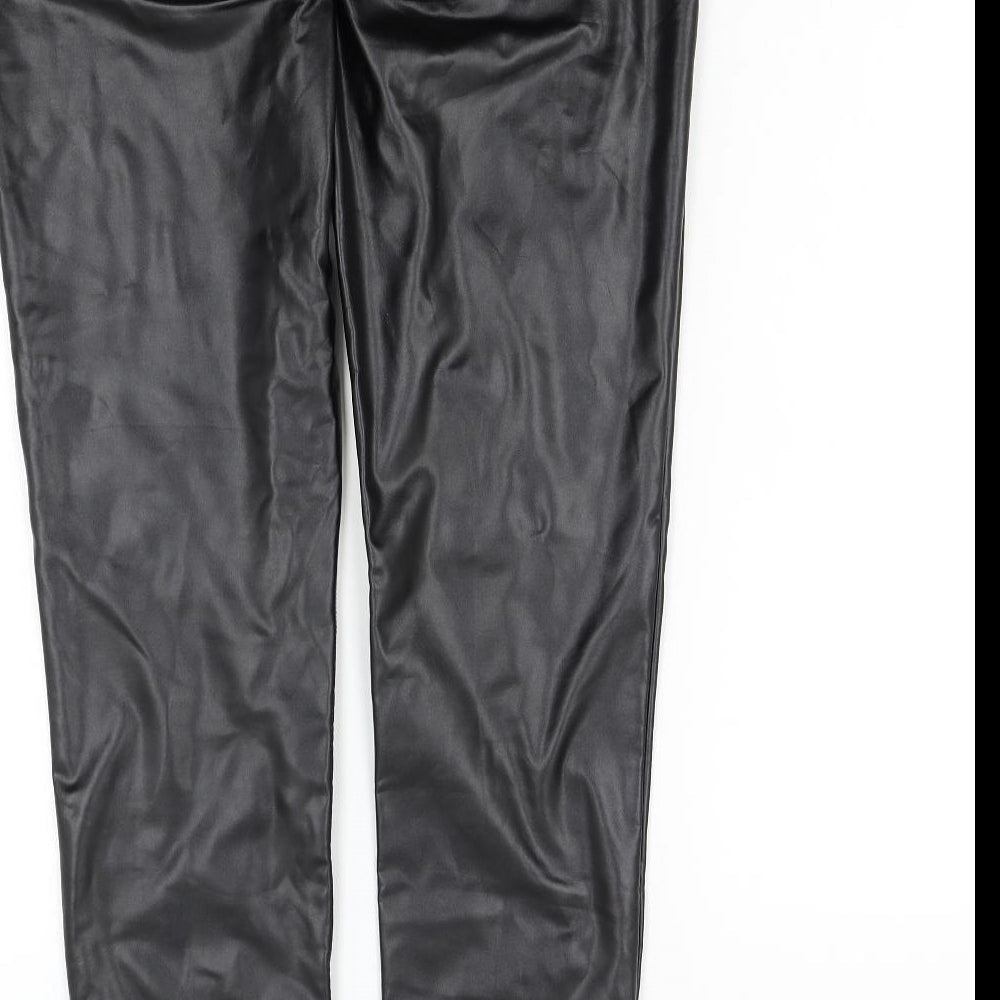 Preworn Womens Black   Trousers  Size 10 L27 in