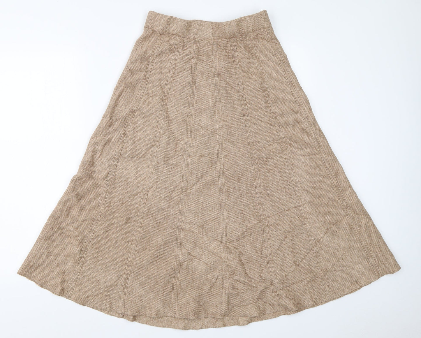 Preworn Womens Beige   Flare Skirt Size 25 in