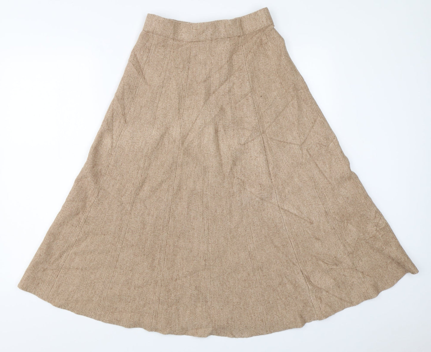 Preworn Womens Beige   Flare Skirt Size 25 in