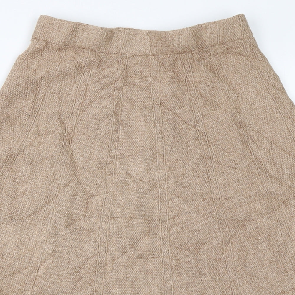 Preworn Womens Beige   Flare Skirt Size 25 in