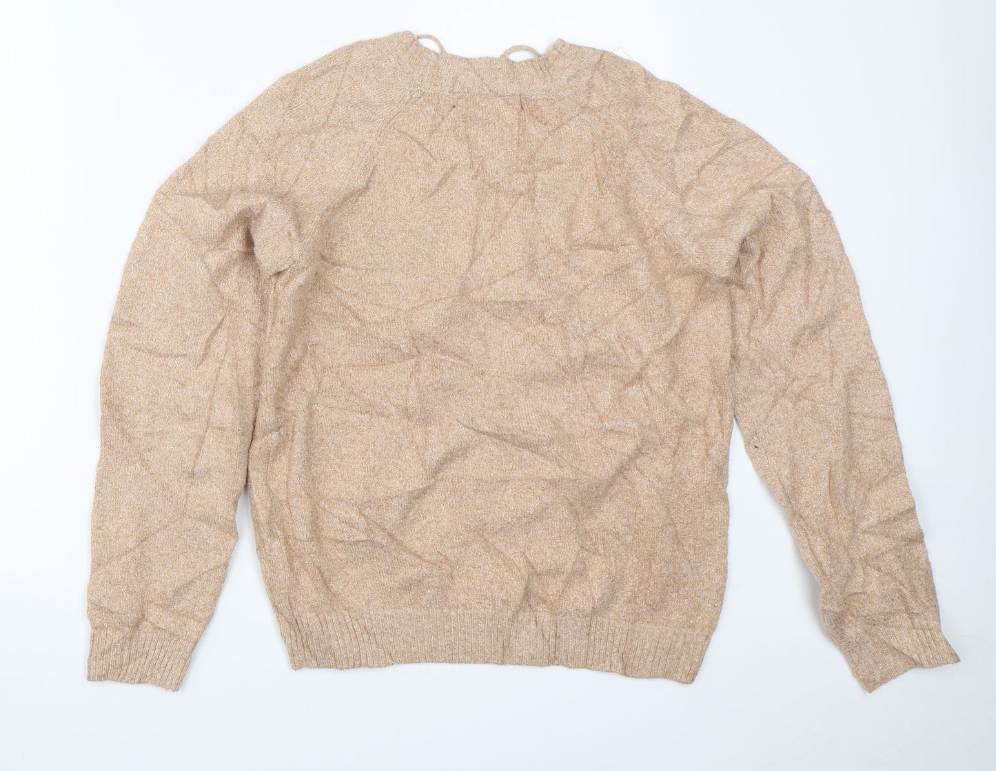 Vera Moda Womens Gold   Pullover Jumper Size S