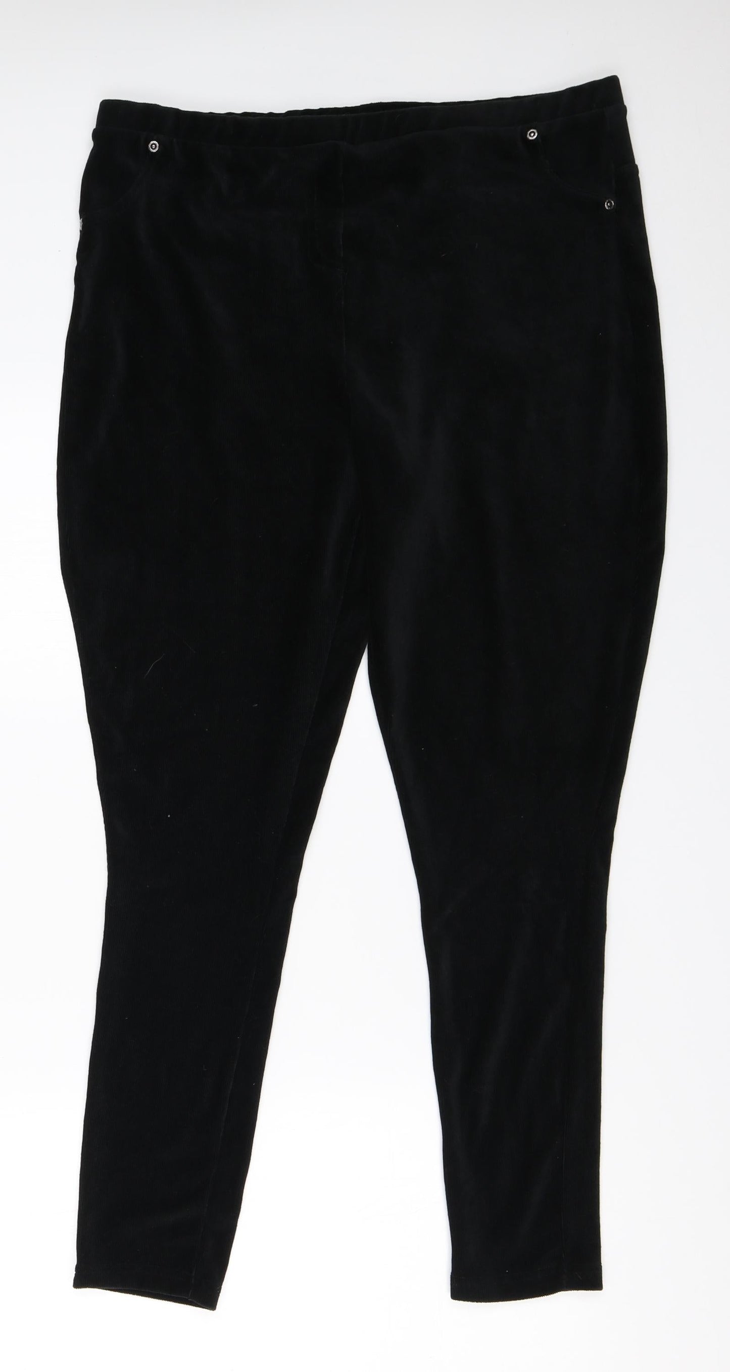 Preworn Womens Black   Capri Trousers Size L L27 in