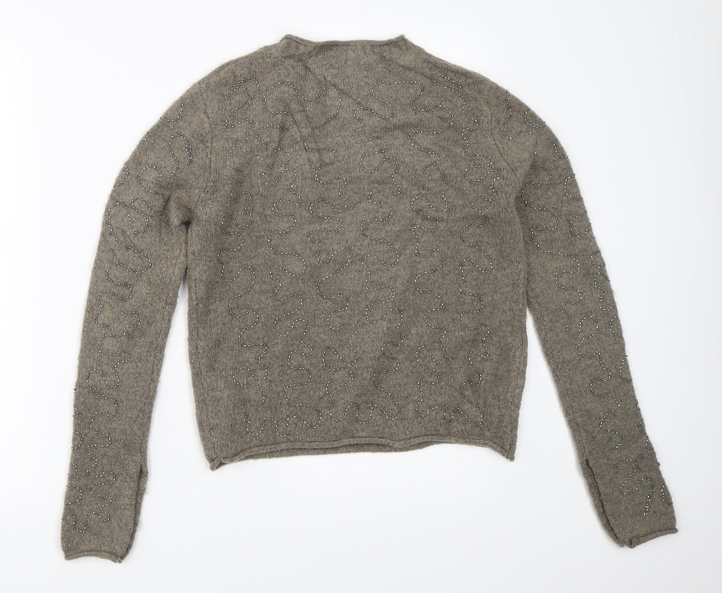 Zara Womens Grey   Pullover Jumper Size S