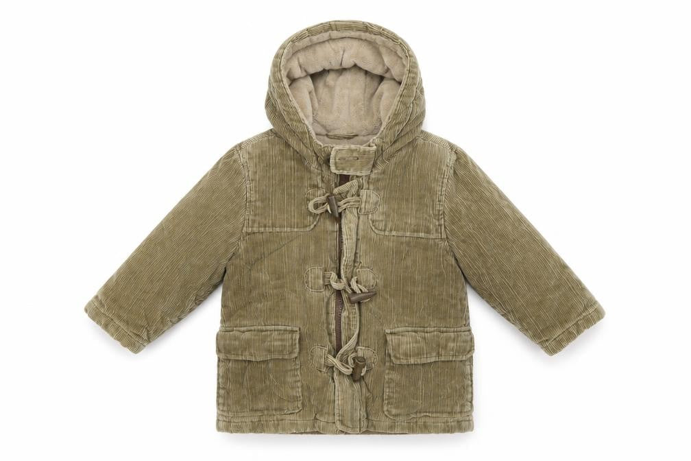 Front view of Marks & Spencer boys’ brown basic coat coat, size 2, years