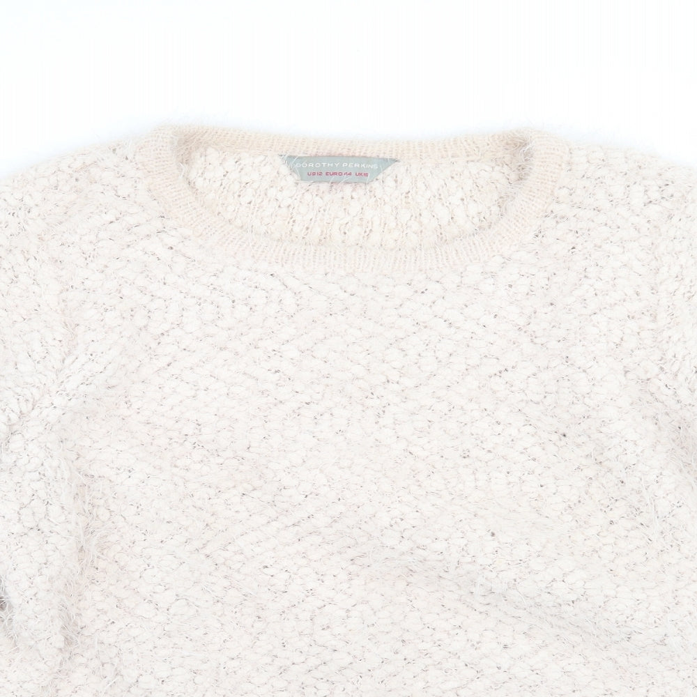 Dorothy Perkins Womens Beige   Pullover Jumper Size 16