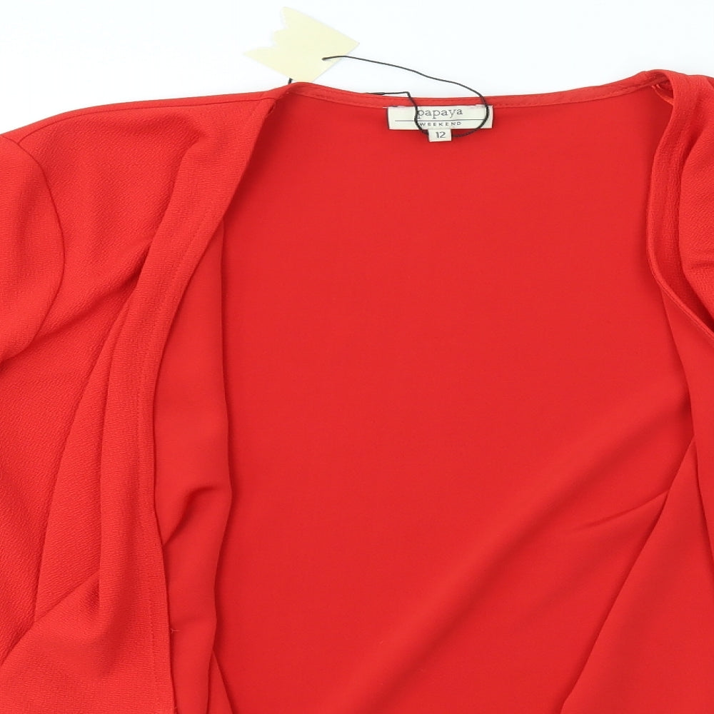 Matalan Womens Red   Cardigan Jumper Size 12