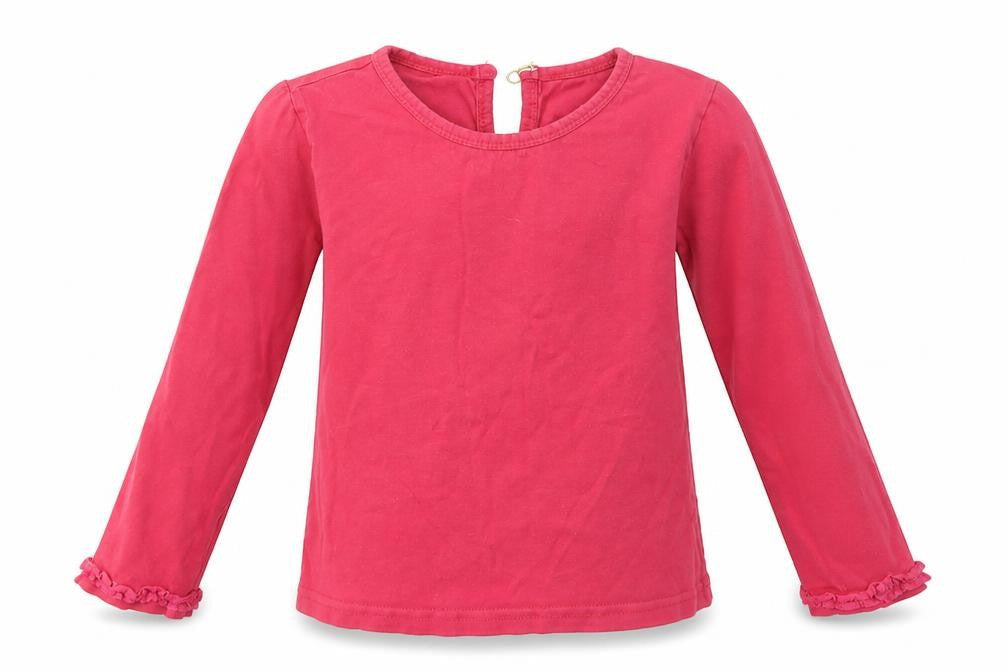 UTTAM KIDS Girls Pink   Basic T-Shirt Size 6-7 Years