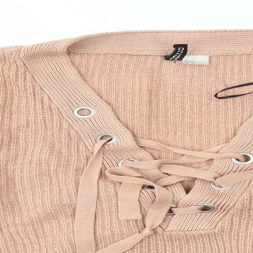 H&M Womens Pink   Pullover Jumper Size M