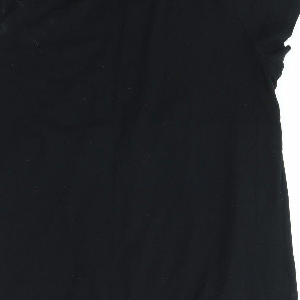 Avenue Womens Black   Basic T-Shirt Size 12