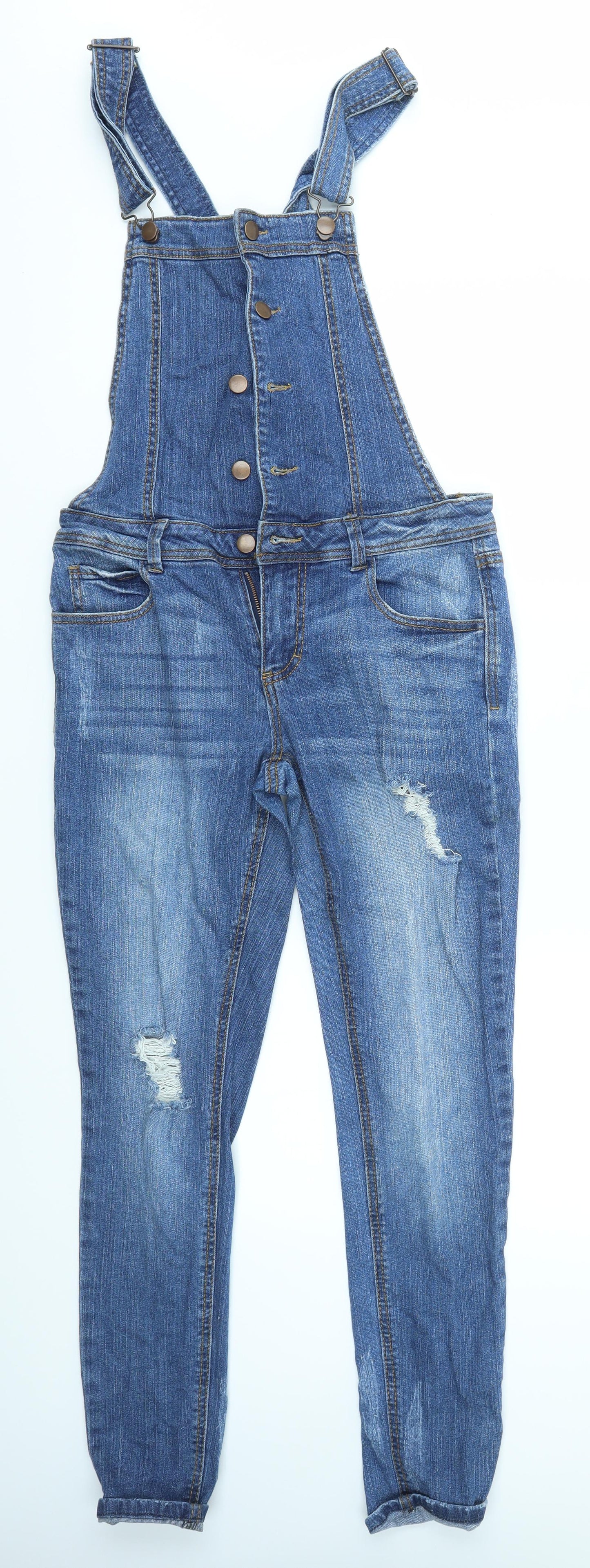 FOREVER 21 Womens Blue   Dungaree One-Piece Size S