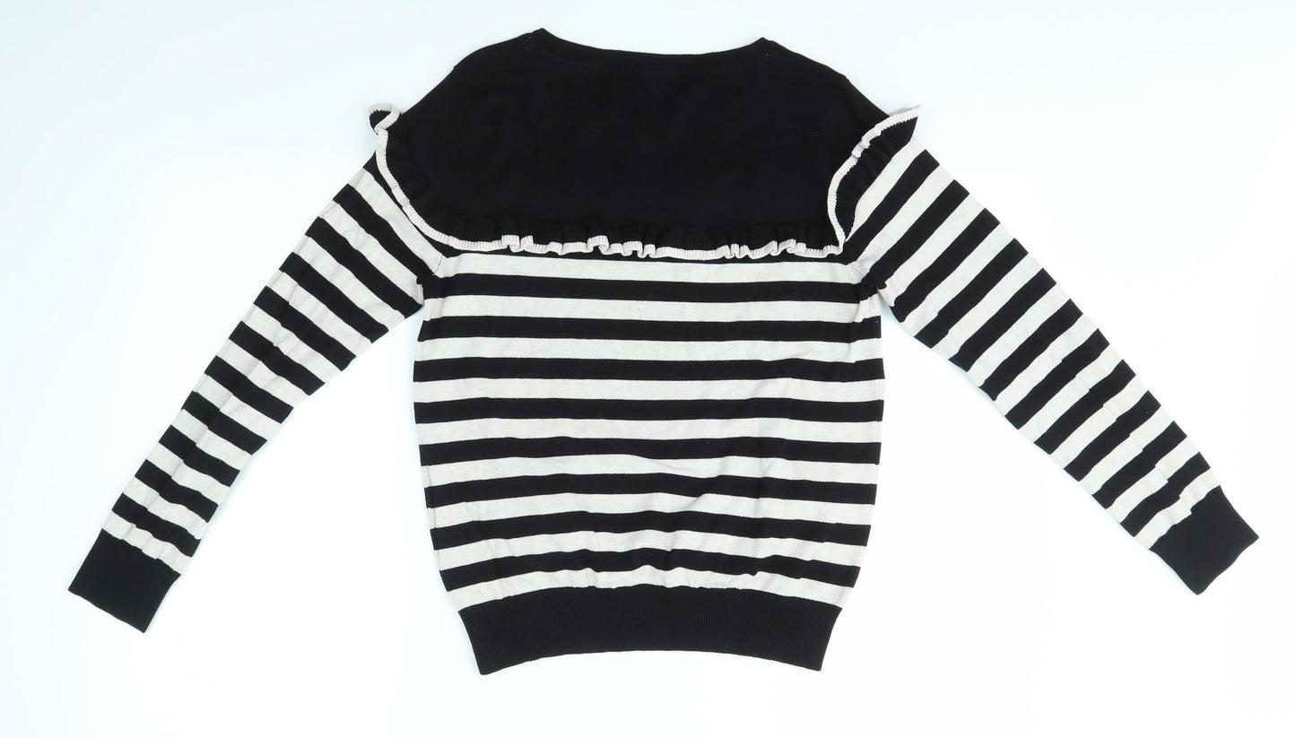 REDHERRING Womens Multicoloured Striped  Pullover Jumper Size 12