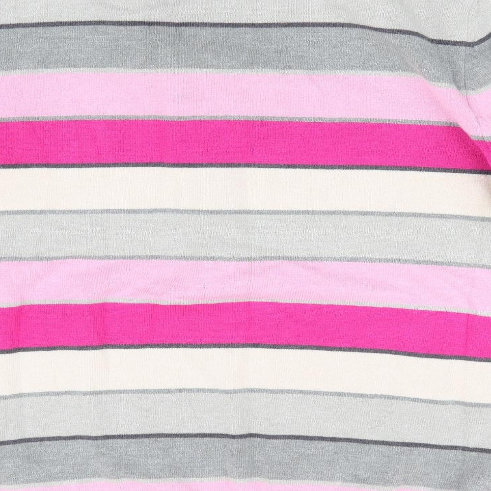 Rabe Womens Pink Striped  Pullover Jumper Size 12