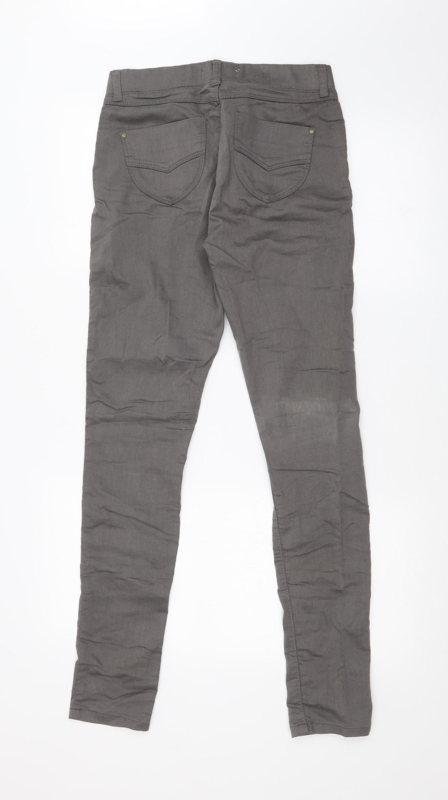 Dorothy Perkins Womens Grey   Skinny Jeans Size 8 L30 in