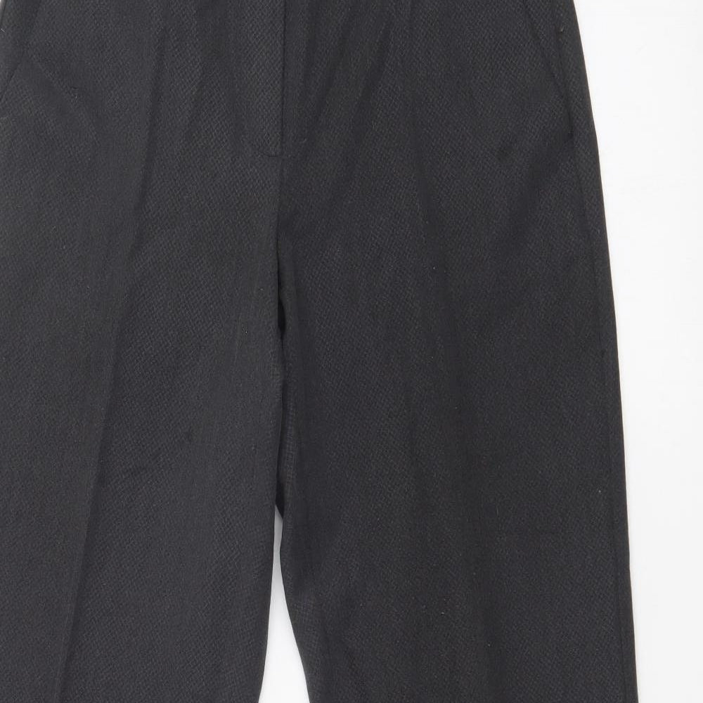 M&S  Womens Grey Animal Print  Trousers  Size 8 L26 in