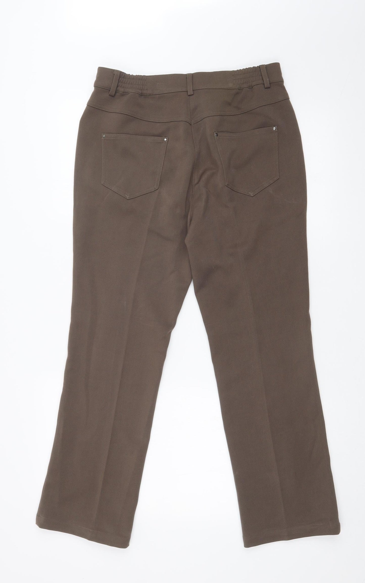 M&S Womens Beige   Trousers  Size 10 L25 in