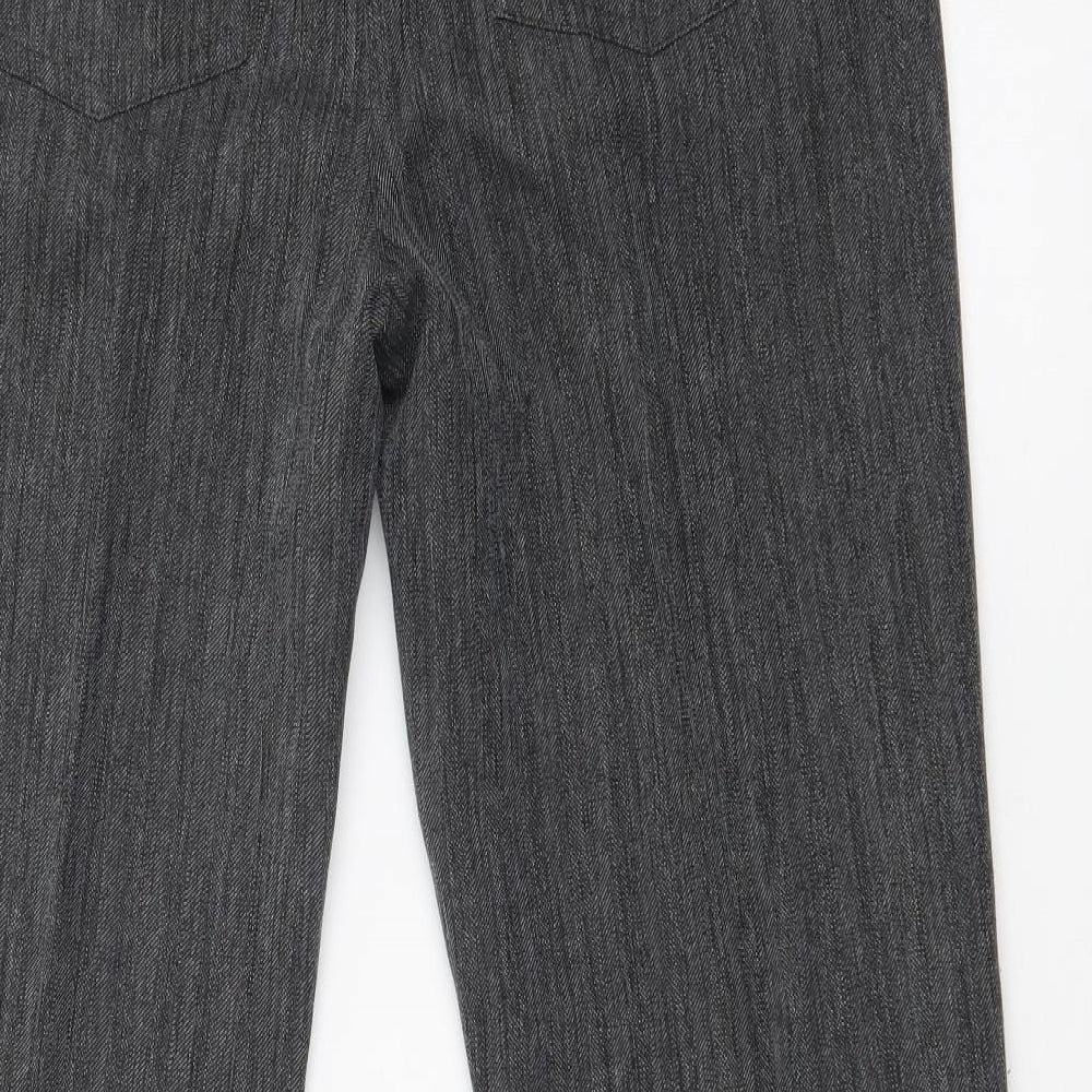 EWM Womens Grey   Dress Pants Trousers Size 12 L27 in