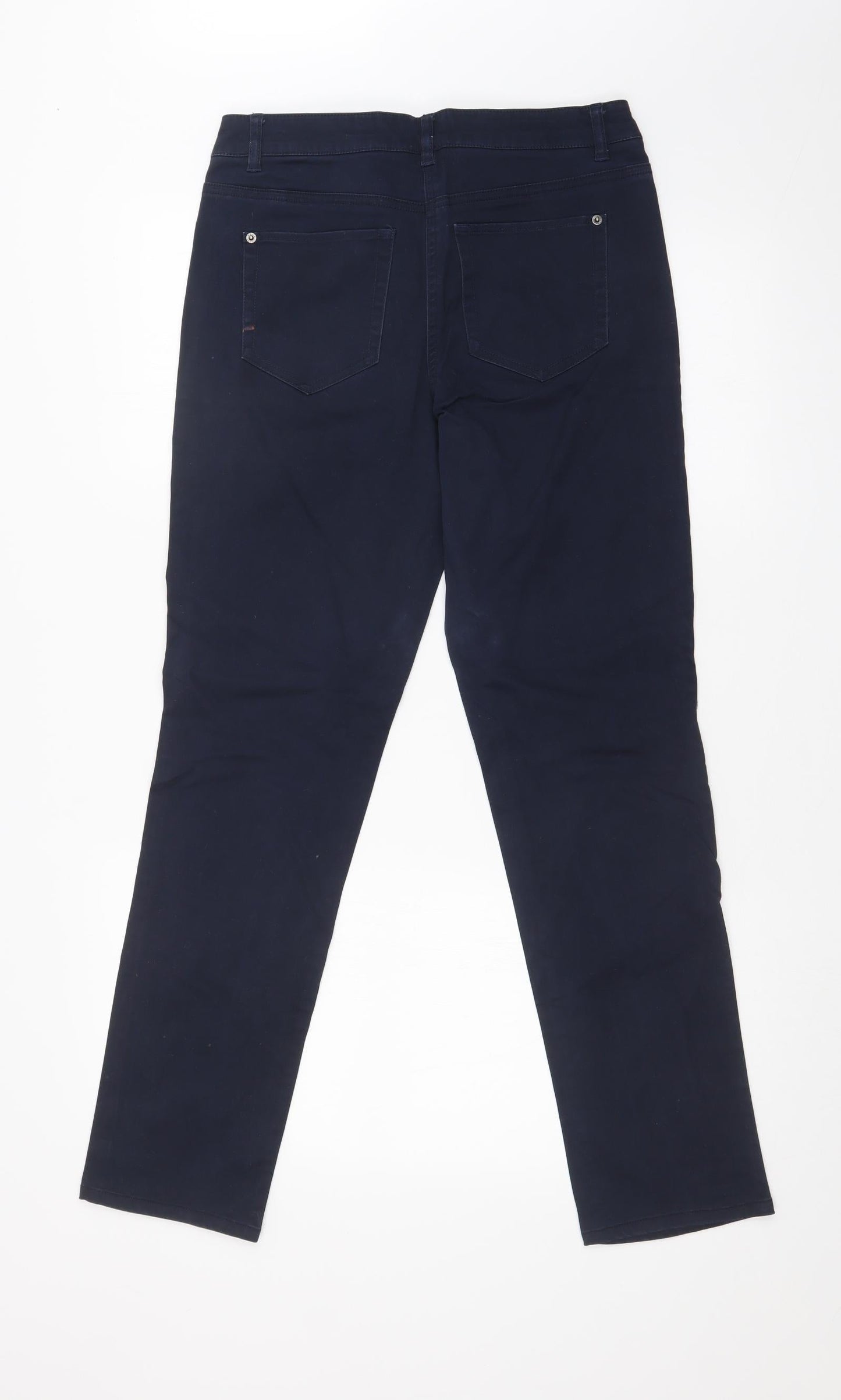 Preworn Womens Blue   Straight Jeans Size 8 L28 in