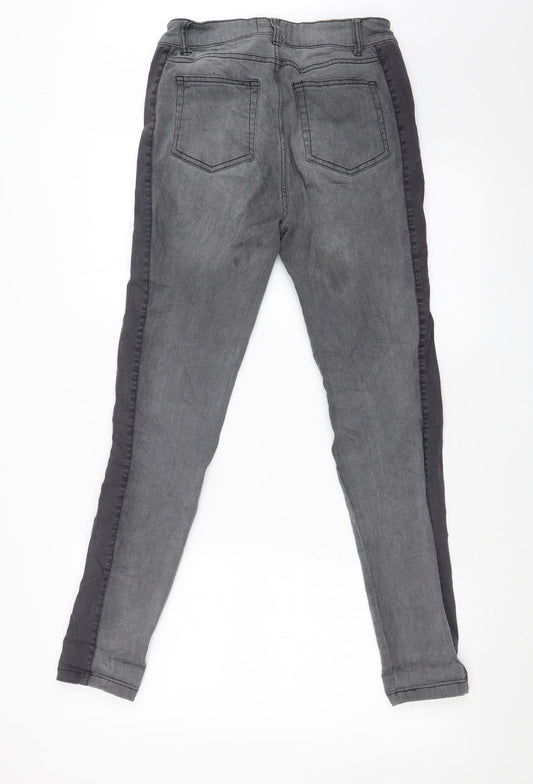 Janina Womens Grey   Skinny Jeans Size 8 L27 in
