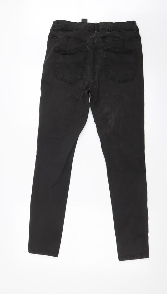 NEXT Womens Black   Skinny Jeans Size 10 L28 in