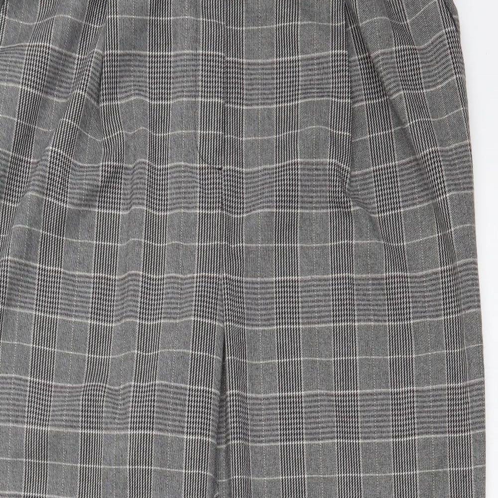 Warehouse Womens Multicoloured Check  Dress Pants Trousers Size 18 L24 in