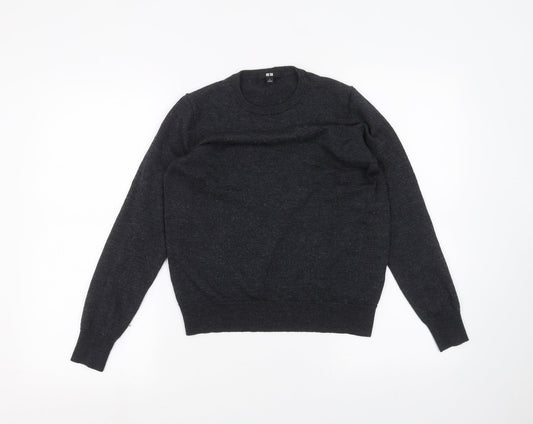 Uni Boys Black   Pullover Jumper Size L
