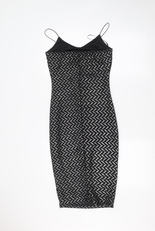 River Island Womens Black   Pencil Dress  Size 6