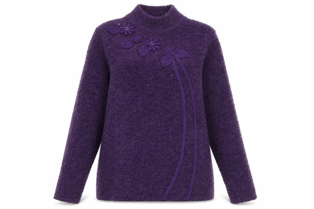 fay louise Womens Purple   Pullover Jumper Size S