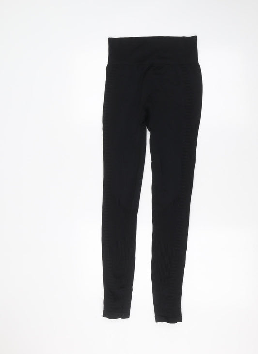 South Beach Womens Black   Jogger Leggings Size XS L26 in