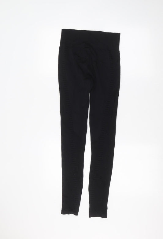 South Beach Womens Black   Jogger Leggings Size XS L26 in