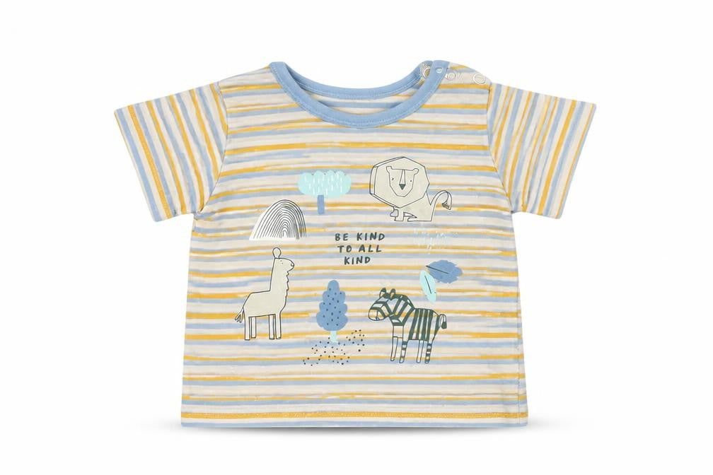 Marks and Spencer Baby White Striped  Basic T-Shirt Size 3-6 Months