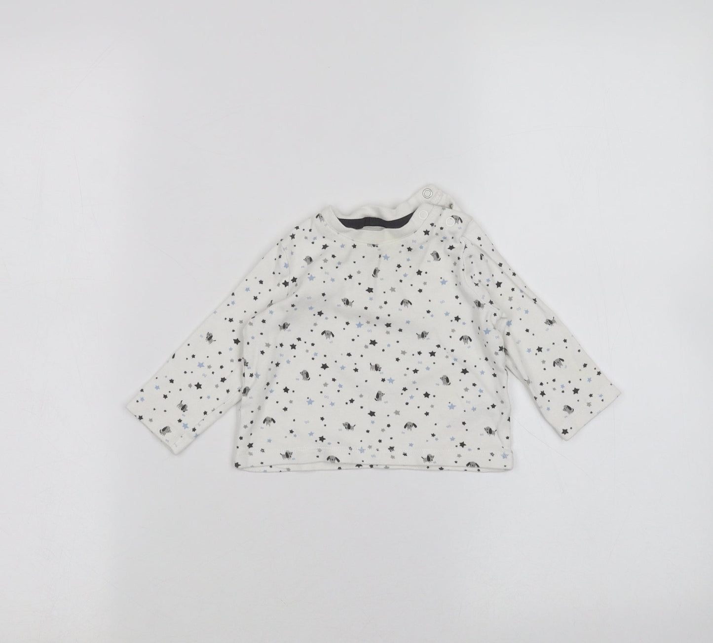 F&F Baby White   Basic T-Shirt Size 0-3 Months